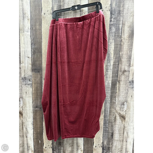Skirt Maxi By Terra & Sky In Pink, Size: 4x