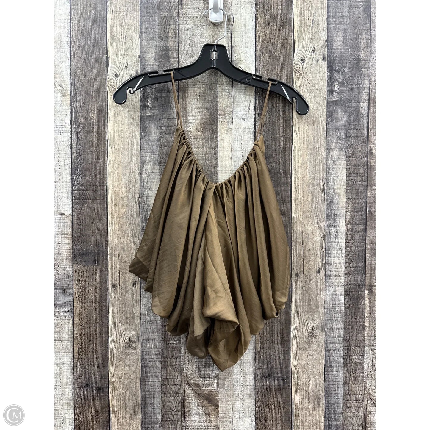 Top Sleeveless By Zara In Brown, Size: M