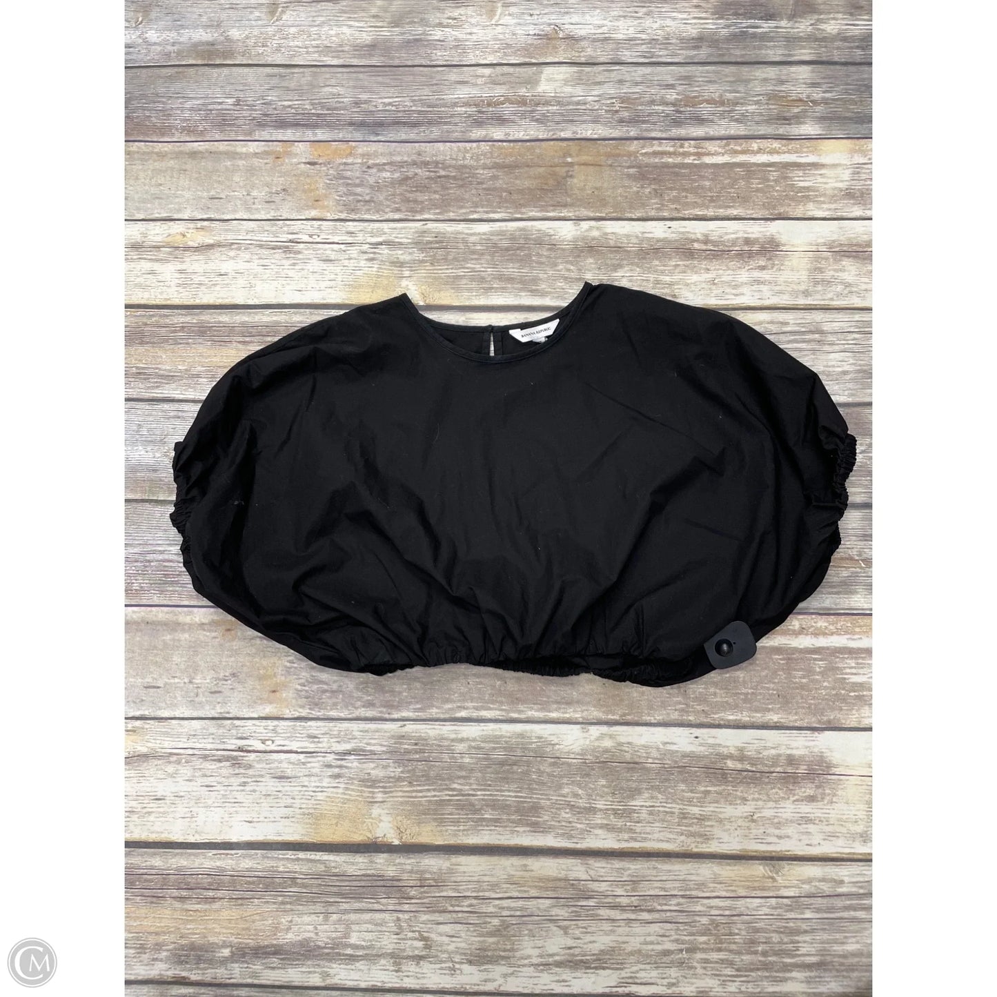 Top Short Sleeve By Banana Republic In Black, Size: Xs