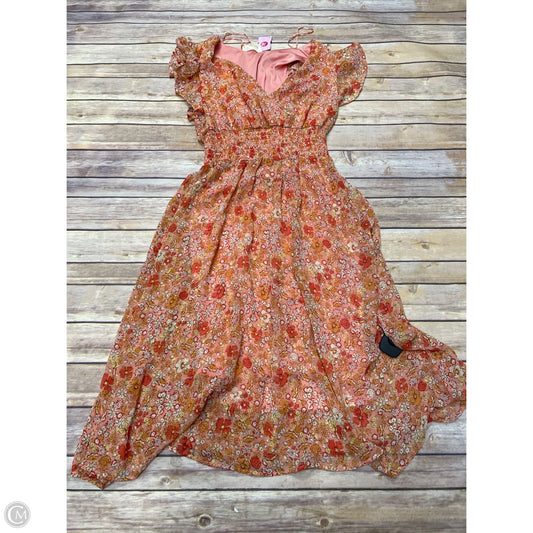 Dress Casual Midi By Jessica Simpson In Multi-colored, Size: M