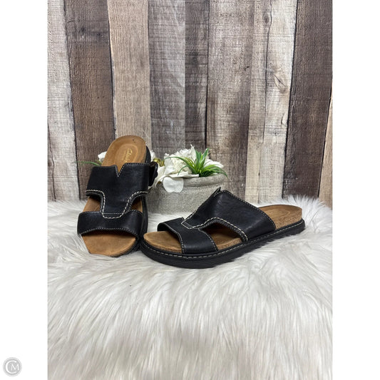 Shoes Flats By Clarks In Black, Size: 8