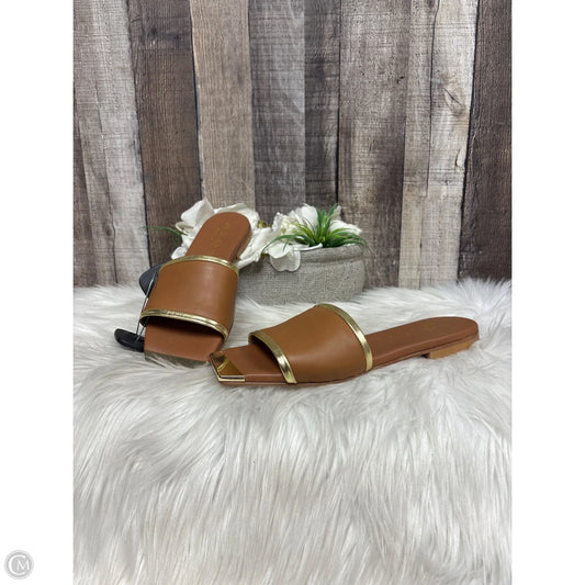 Sandals Flats By Cmb In Brown, Size: 8