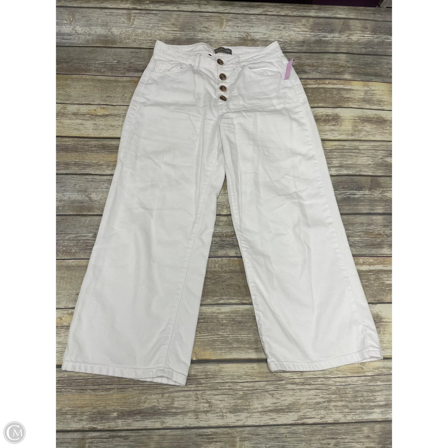 Pants Cropped By Falls Creek In White, Size: 8