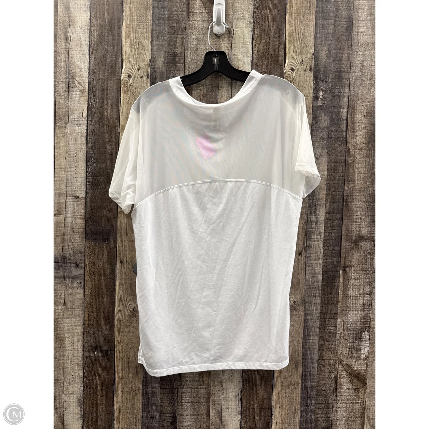 Athletic Top Short Sleeve By Athleta In White, Size: M
