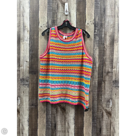 Top Sleeveless By Grace + Karma In Multi-colored, Size: Xl