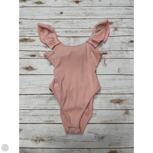 Bodysuit By Francesca's In Pink, Size: L