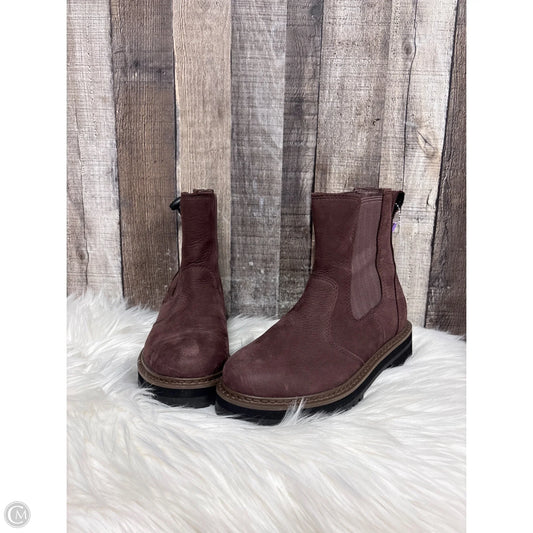 Boots Ankle Heels By L.l. Bean In Maroon, Size: 6.5