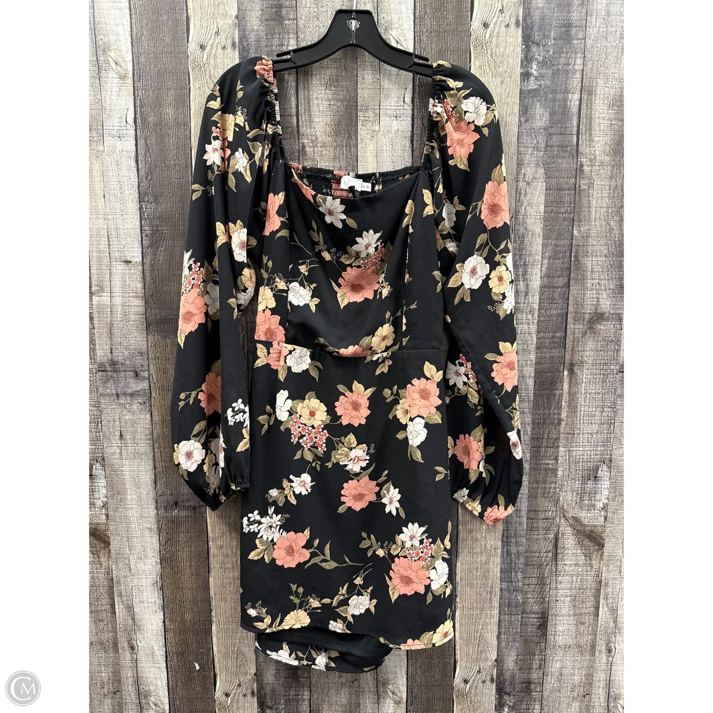 Dress Casual Midi By All In Favor In Floral Print, Size: Xl