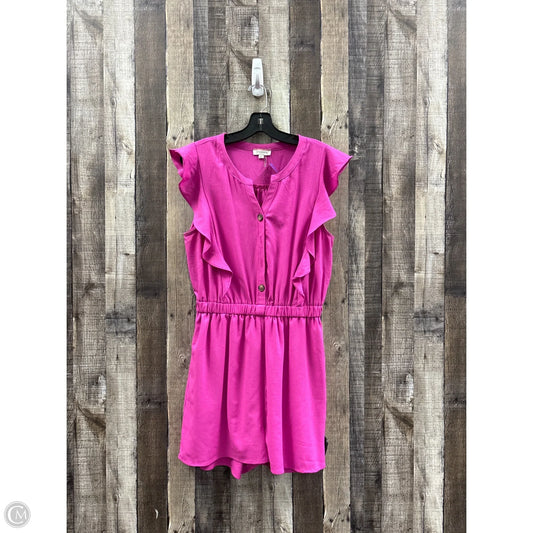 Dress Casual Midi By Andree By Unit In Pink, Size: L