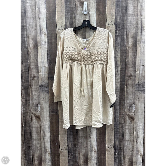 Dress Casual Midi By Cme In Tan, Size: M