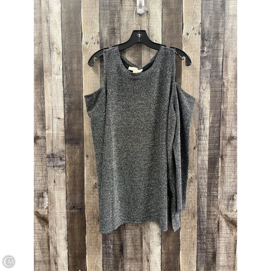 Top Long Sleeve By Michael By Michael Kors In Silver, Size: 1x