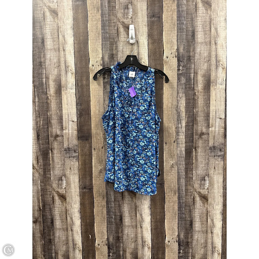 Top Sleeveless By Cabi In Multi-colored, Size: L