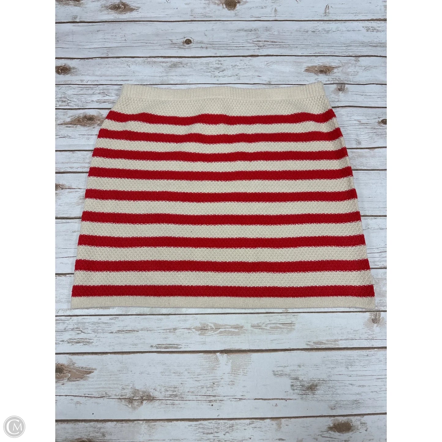 Skirt Midi By A New Day In Striped Pattern, Size: Xxl
