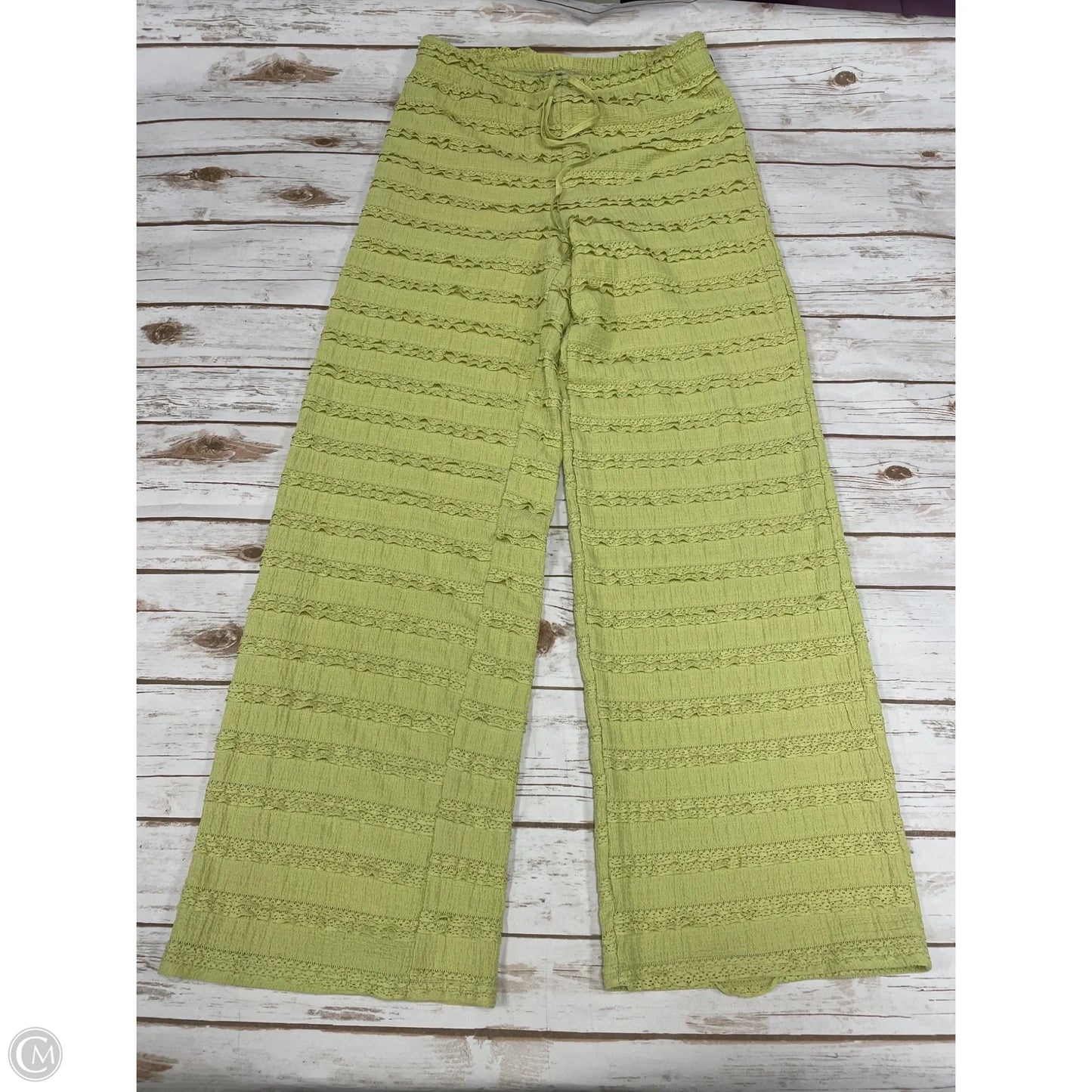 Pants Wide Leg By Bailey Rose In Green, Size: M