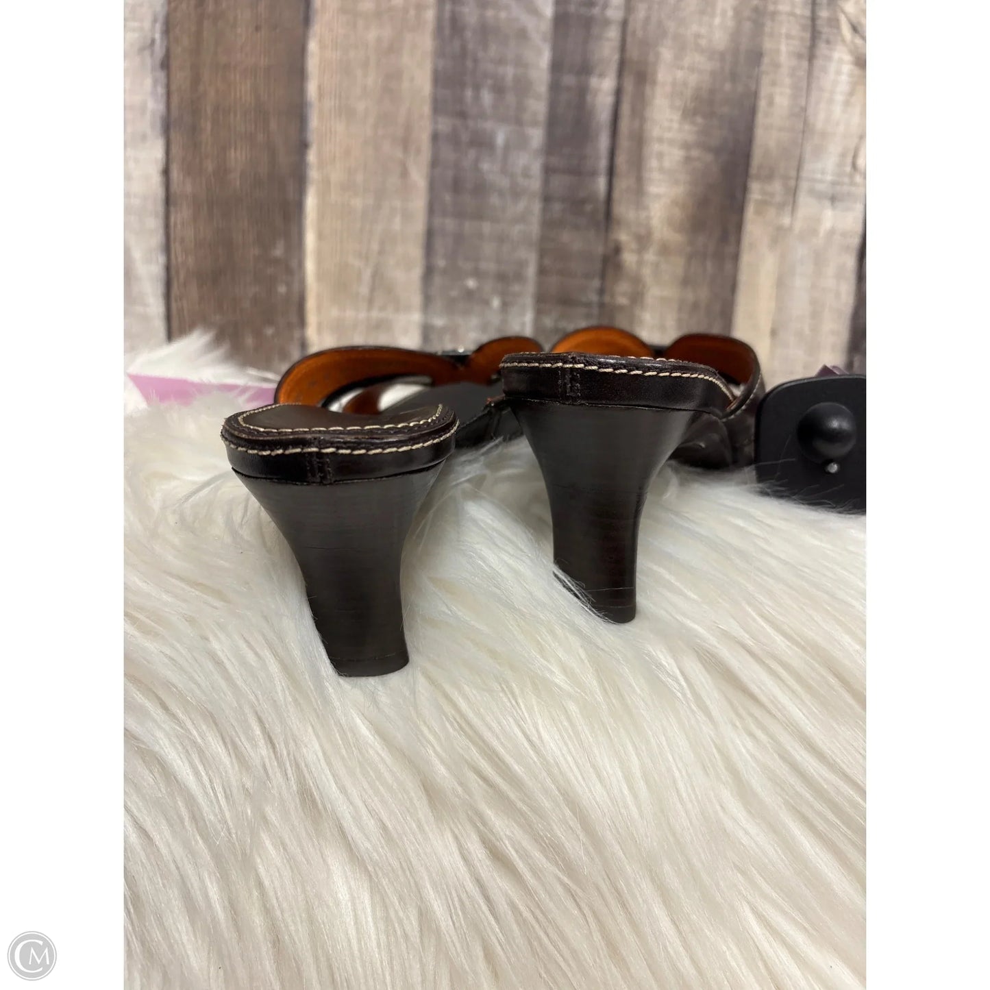 Sandals Heels Kitten By Cole-haan In Brown, Size: 7.5