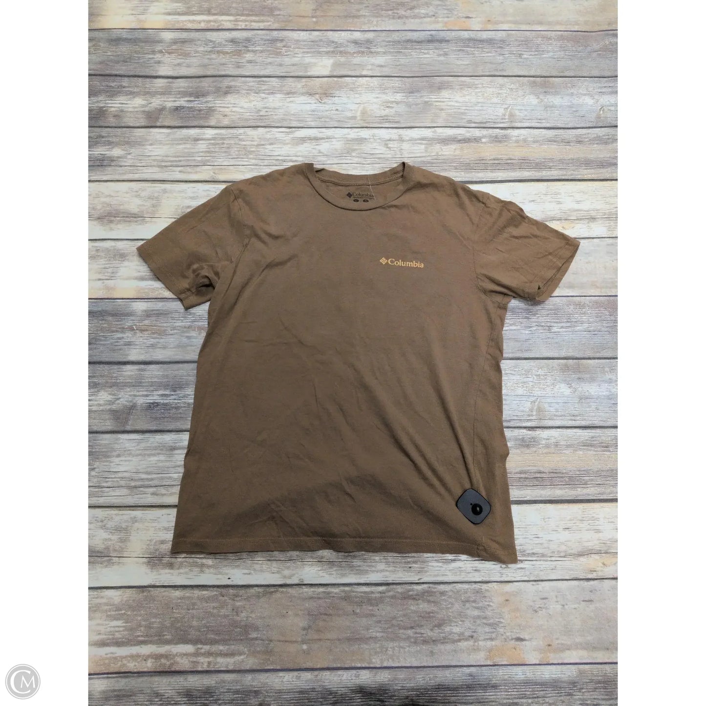 Top Short Sleeve By Columbia In Brown, Size: L