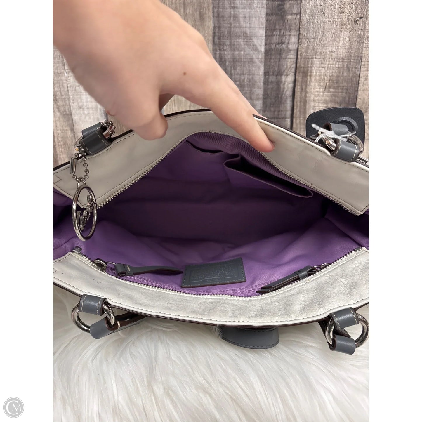 Handbag Designer By Coach, Size: Medium