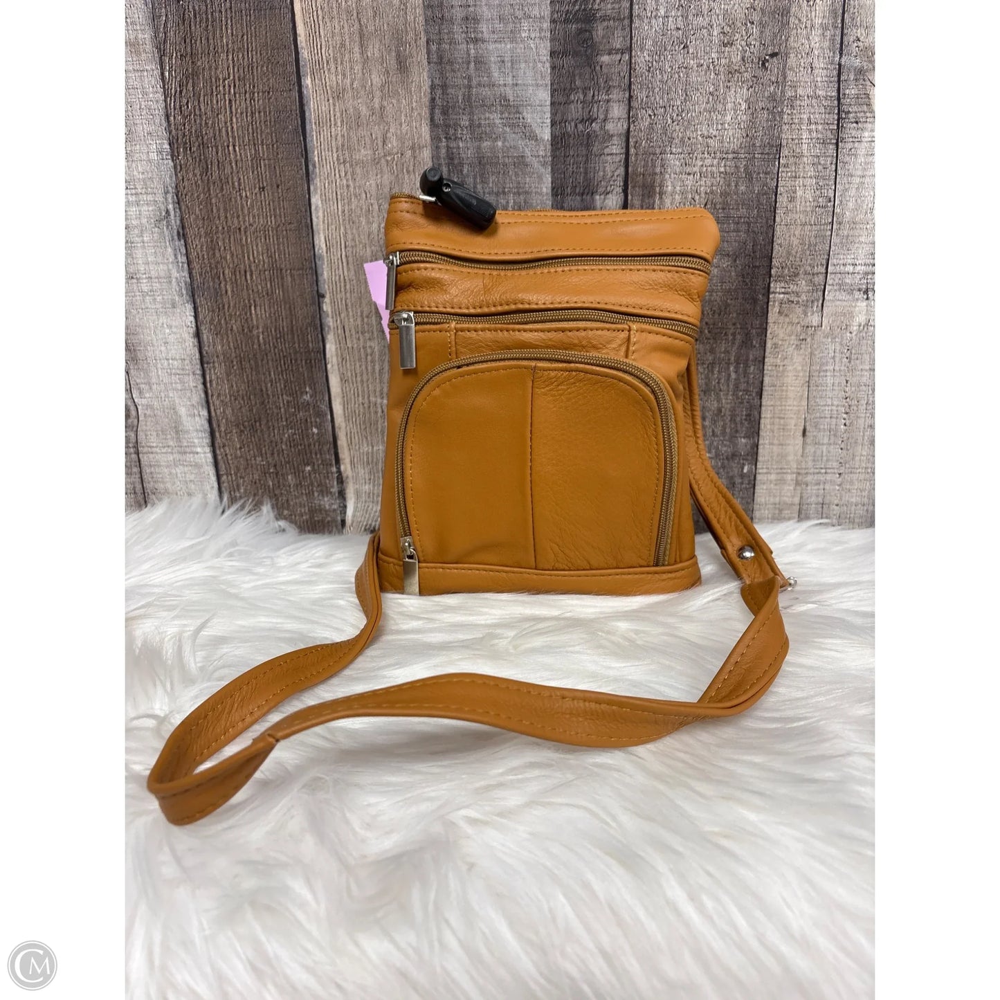 Crossbody Leather By Cme, Size: Small