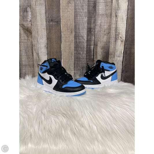 Shoes Luxury Designer By Jordan In Black & Blue, Size: 8.5