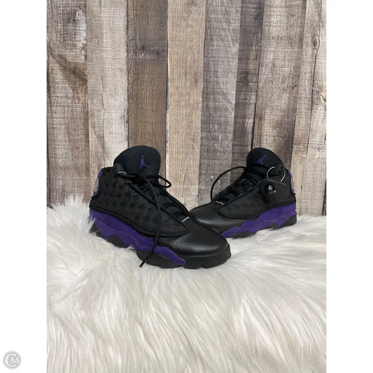 Shoes Luxury Designer By Jordan In Black & Purple, Size: 8