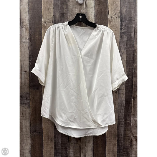 Top Short Sleeve By Chicwish In White, Size: L