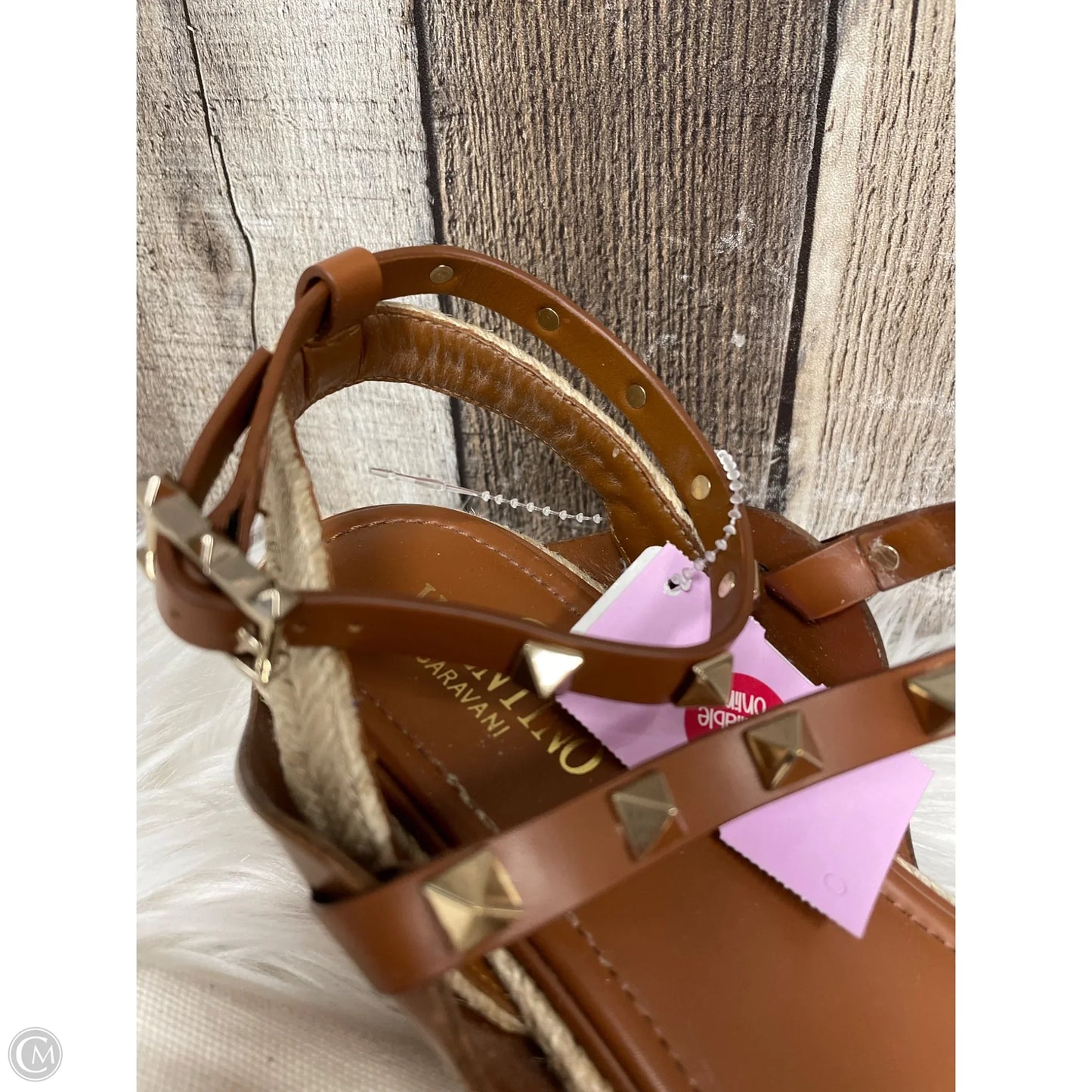 Sandals Luxury Designer By Valentino-garavani In Brown, Size: 9