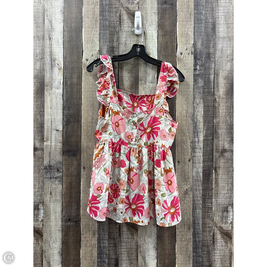 Top Sleeveless By Cme In Multi-colored, Size: M