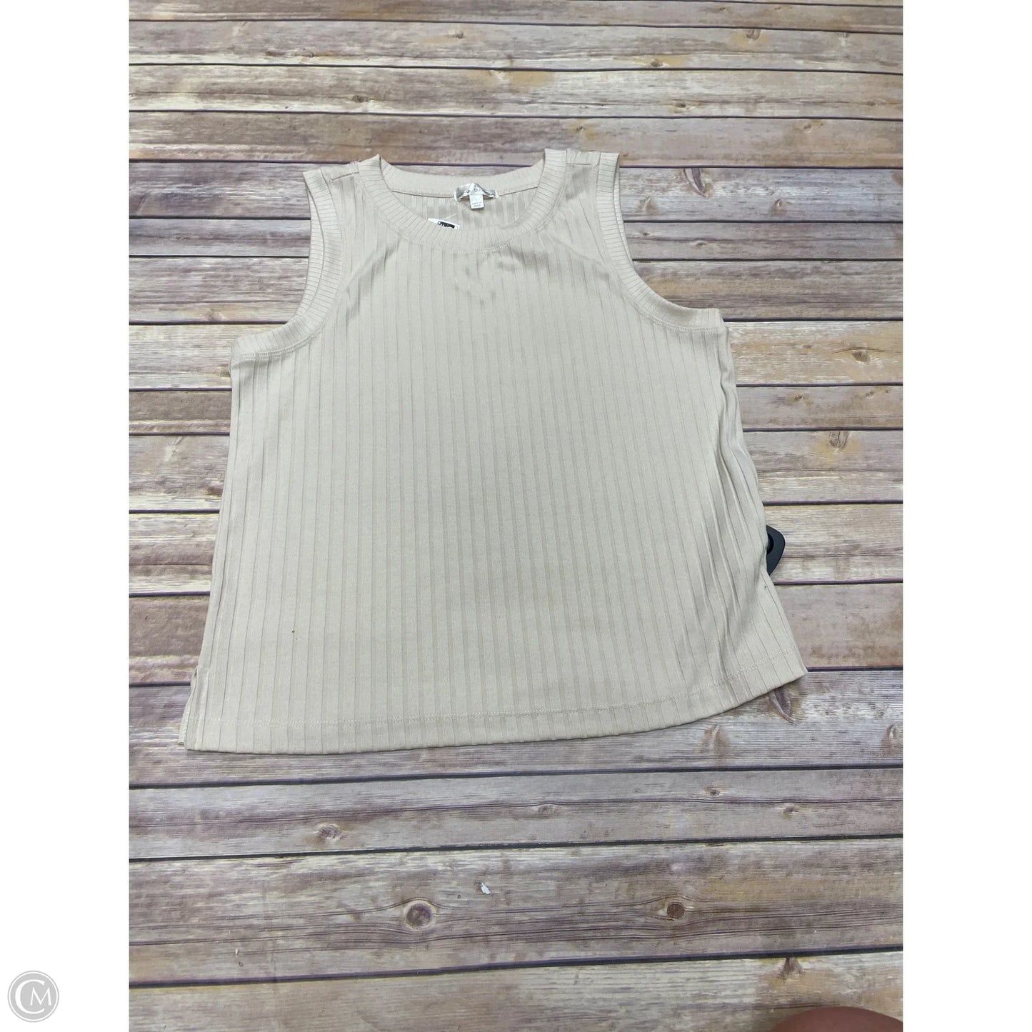 Top Sleeveless By Nine Britton In Tan, Size: L