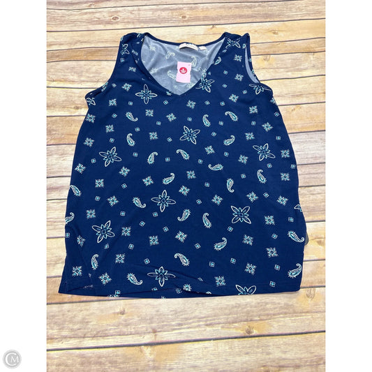 Top Sleeveless By Cme In Blue, Size: M