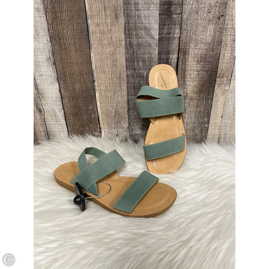 Sandals Flats By Universal Thread In Green, Size: 7