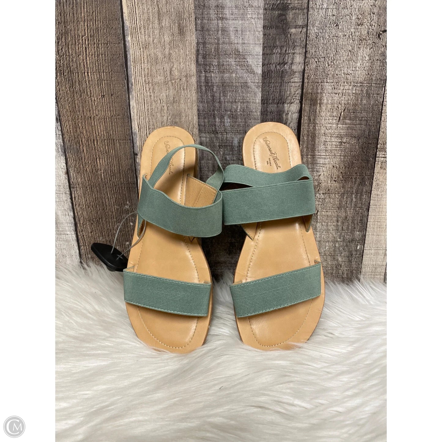 Sandals Flats By Universal Thread In Green, Size: 7