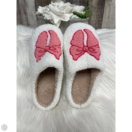 Slippers By Cme In Pink & White, Size: 8