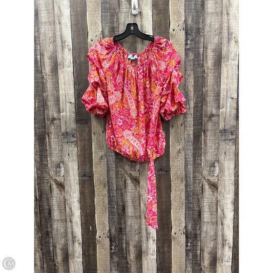 Top 3/4 Sleeve By Cece In Pink, Size: S