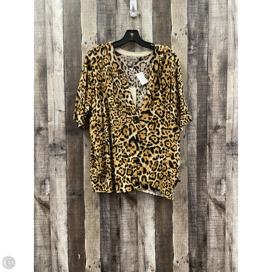 Cardigan By Jones New York In Animal Print, Size: 3x