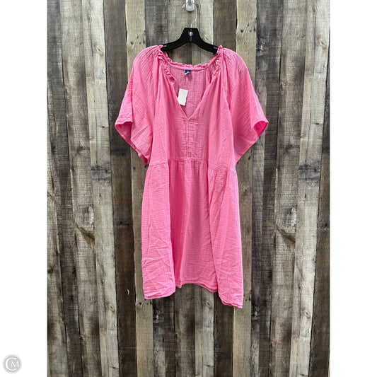 Dress Casual Short By Old Navy In Pink, Size: Xxl