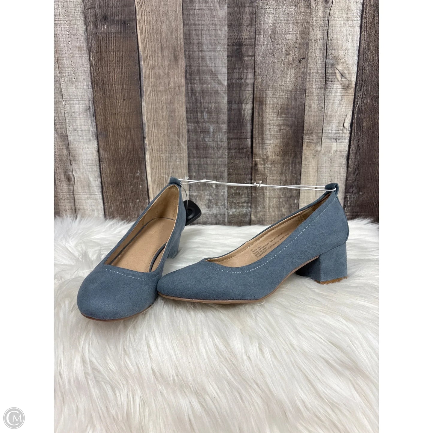 Shoes Heels Block By Universal Thread In Blue, Size: 6.5