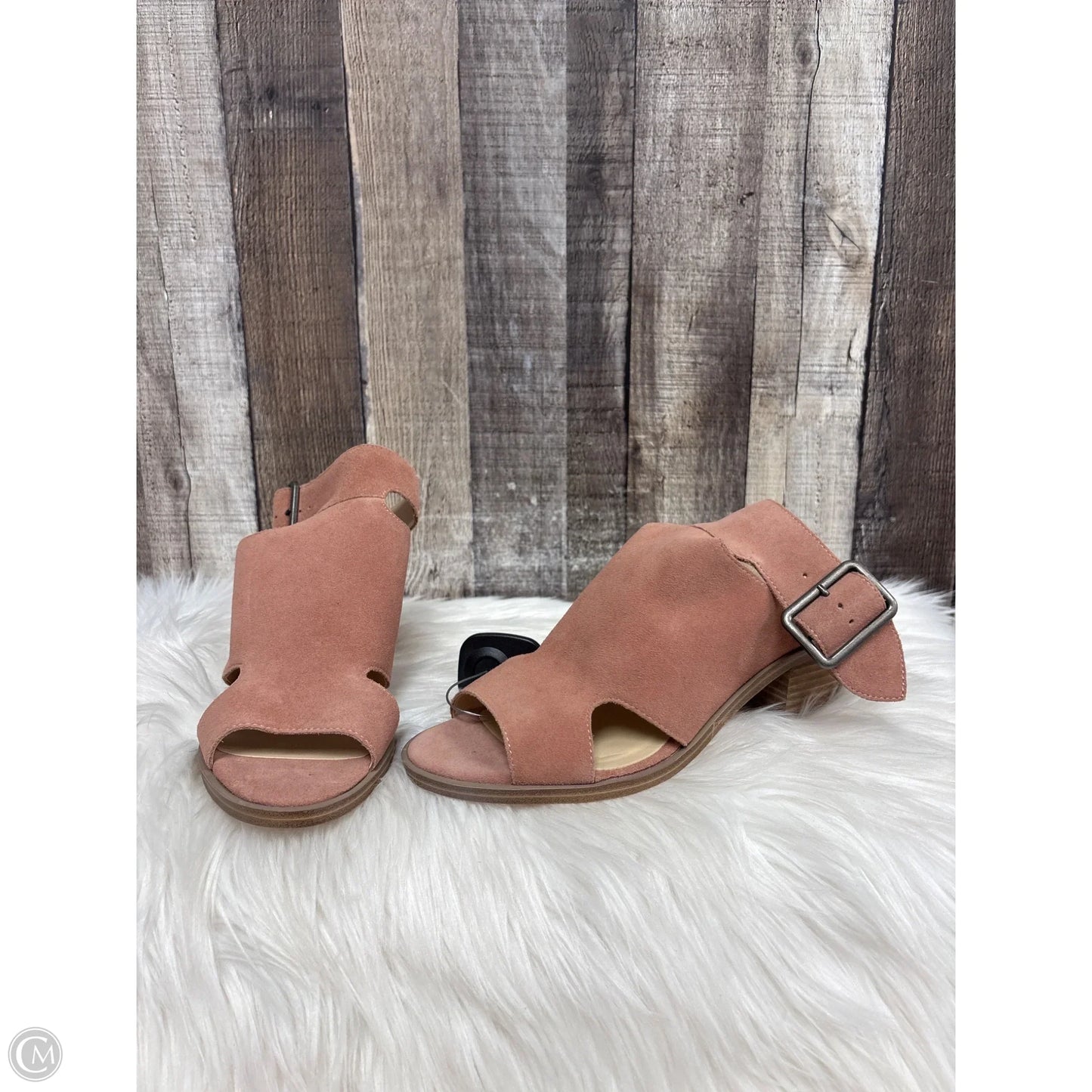 Sandals Heels Block By Sole Society In Pink, Size: 7