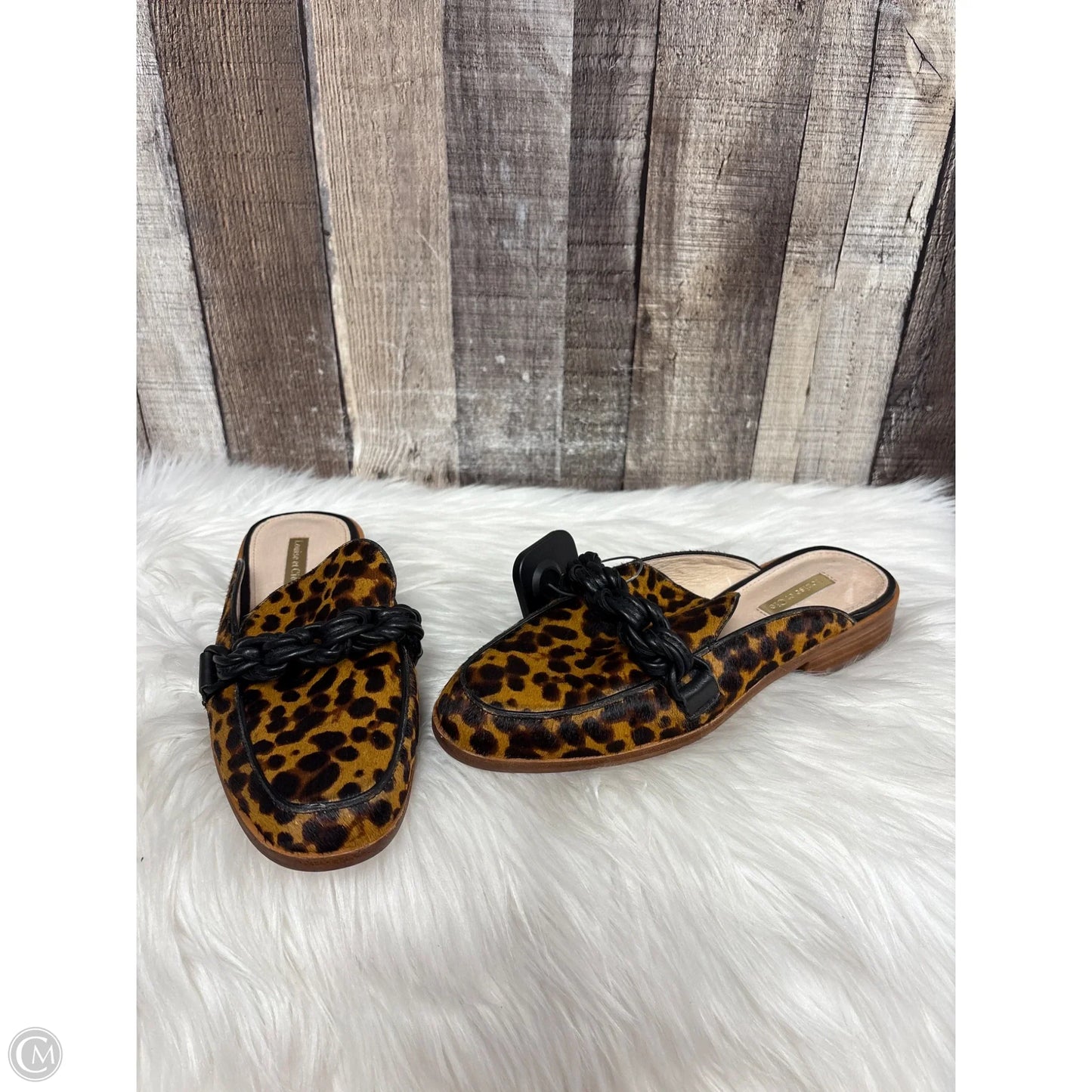 Sandals Flats By Louise Et Cie In Animal Print, Size: 6.5