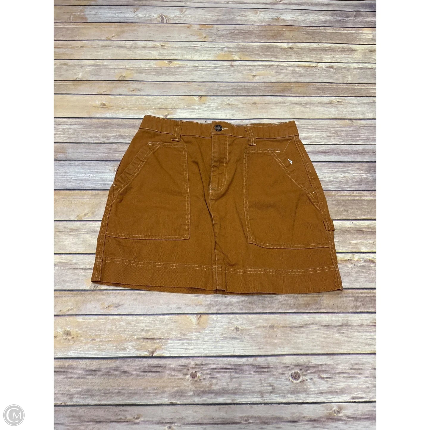 Skirt Mini & Short By Old Navy In Orange Denim, Size: 6