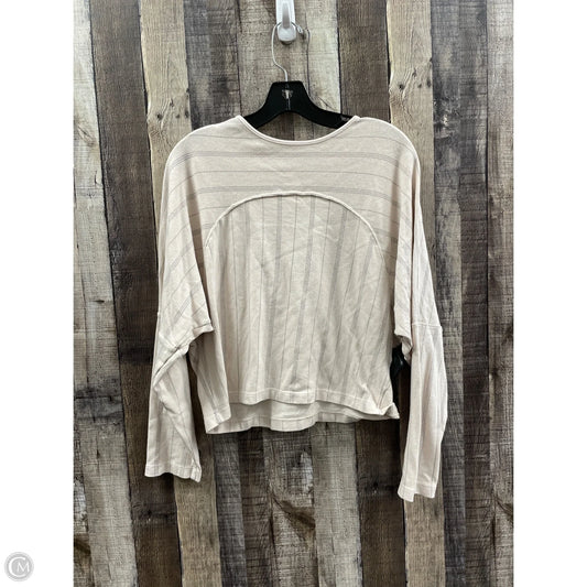 Top Long Sleeve By Monrow In Striped Pattern, Size: S