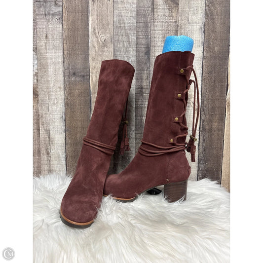 Boots Mid-calf Heels By Sorel In Brown, Size: 9