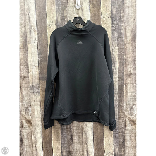 Athletic Sweatshirt Collar By Adidas In Black, Size: 2x