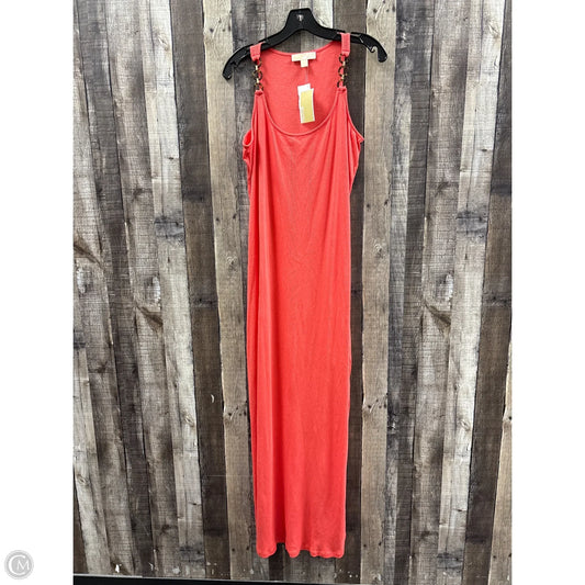 Dress Casual Maxi By Michael By Michael Kors In Peach, Size: Xl