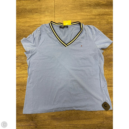 Top Short Sleeve By Tommy Hilfiger In Blue, Size: Xl