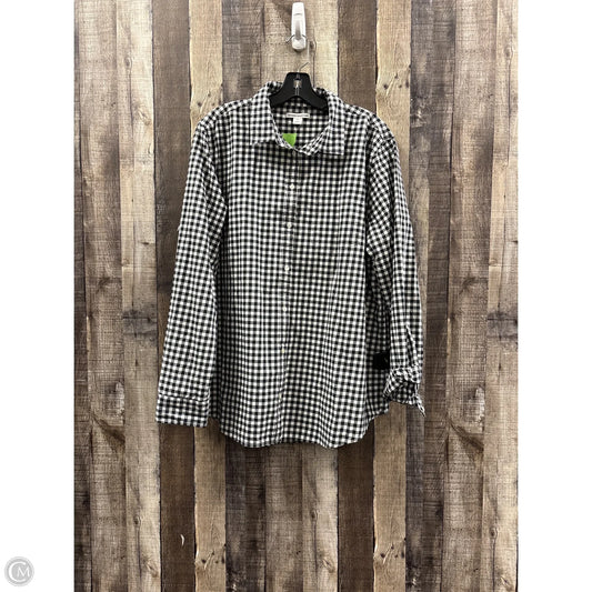 Top Long Sleeve By Amazon Essentials In Black, Size: Xxl