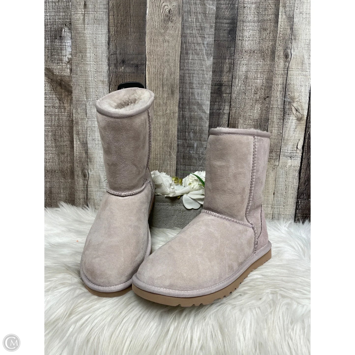 Boots Designer By Ugg In Pink, Size: 6