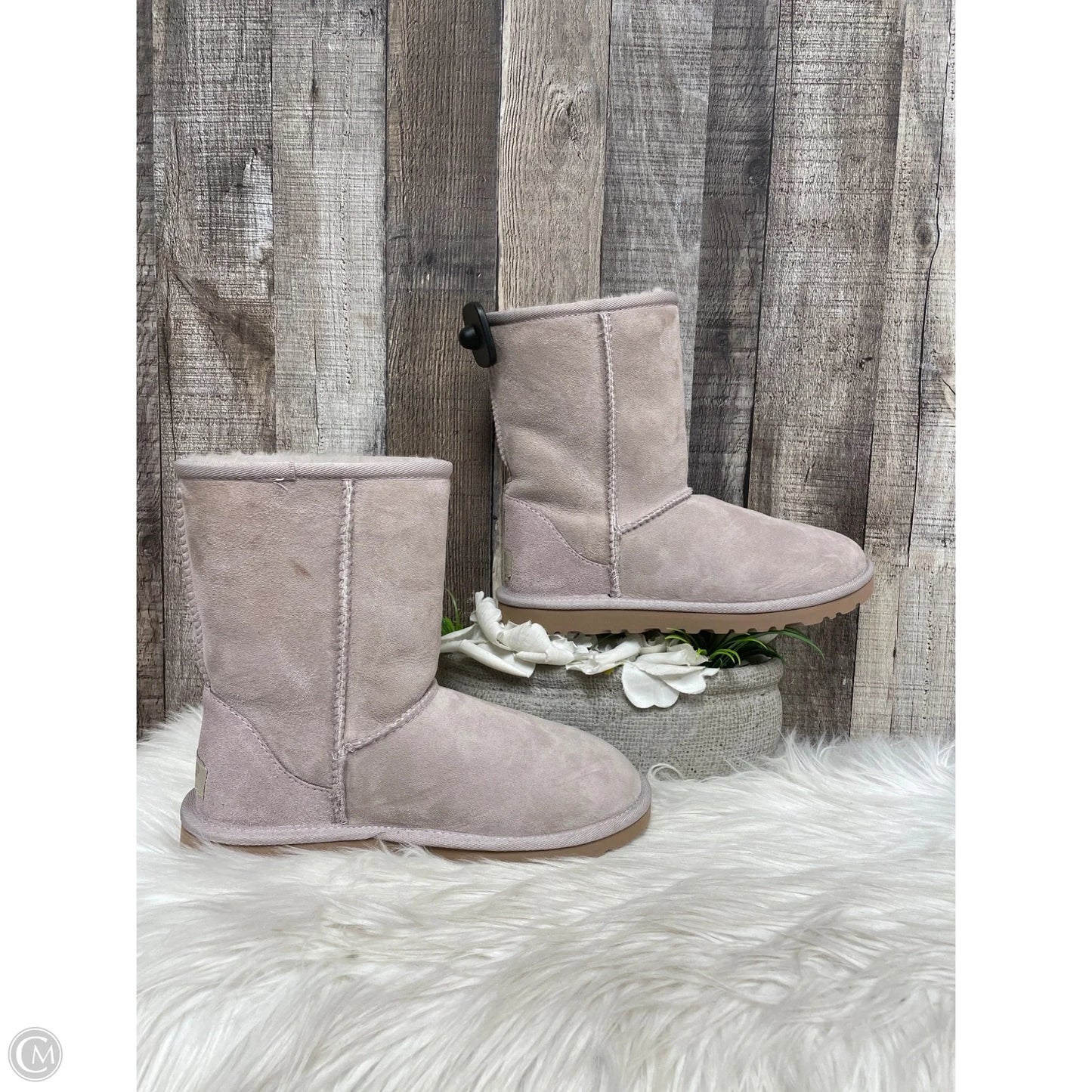 Boots Designer By Ugg In Pink, Size: 6