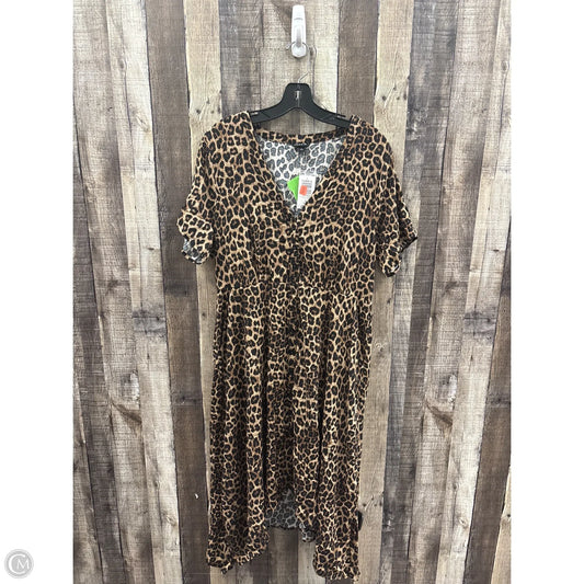 Dress Casual Midi By Torrid In Animal Print, Size: 1x