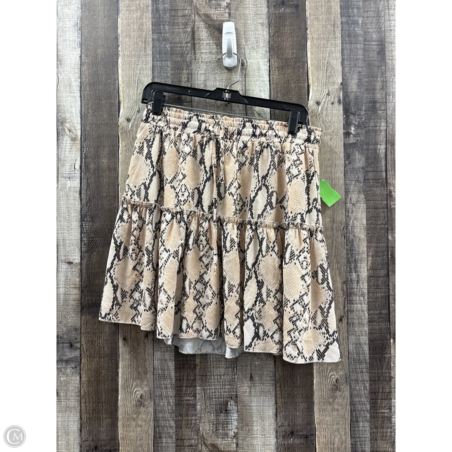 Skirt Mini & Short By Cmf In Animal Print, Size: Xl