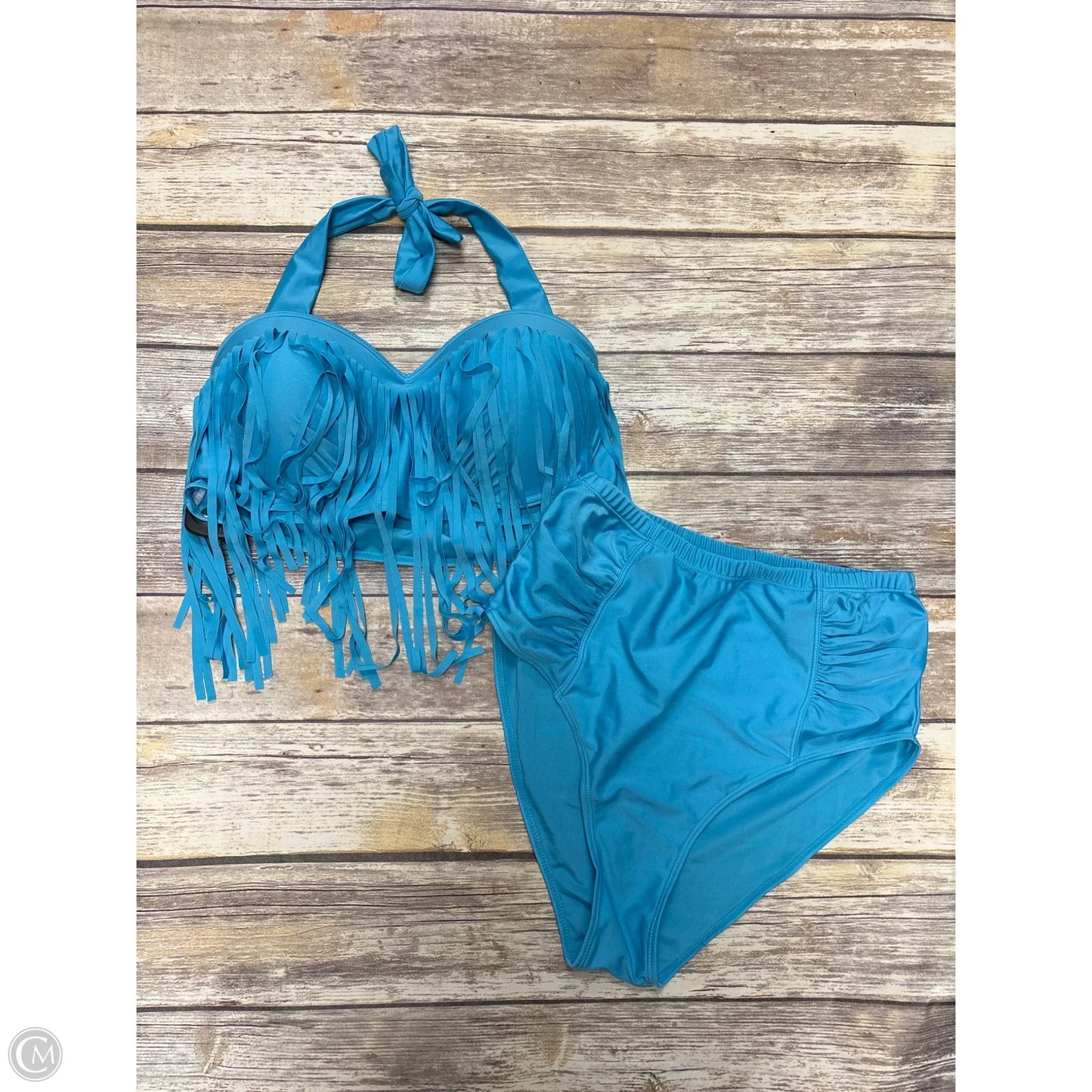 Swimsuit 2pc By Cme In Blue, Size: Xxl